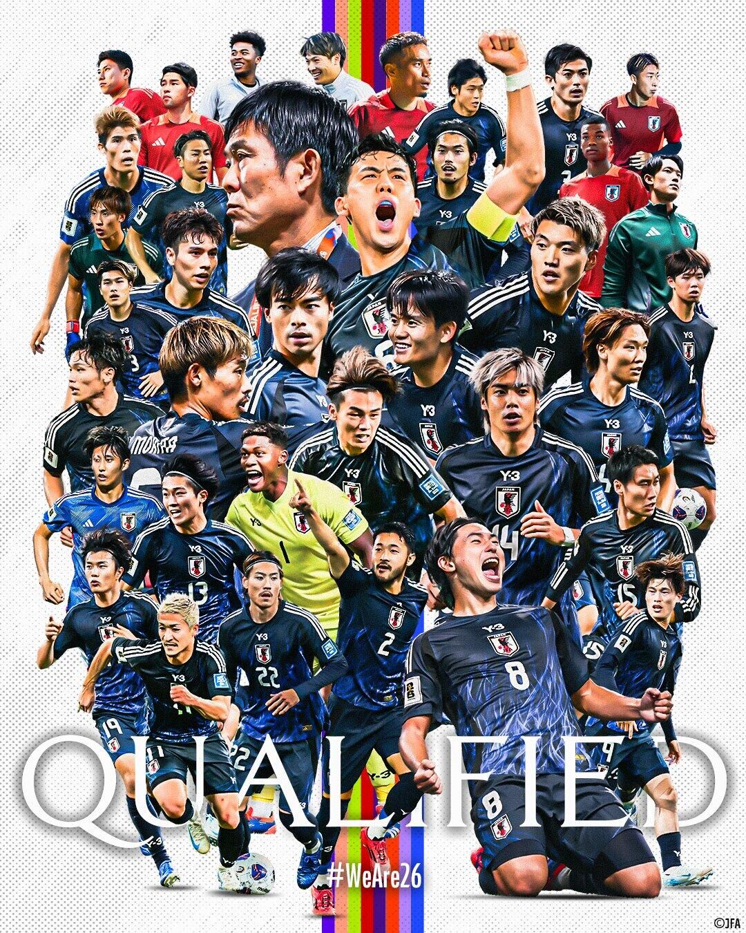 斷層領先！日本7輪6勝1平提前晉級世界杯，全球除東道主外首隊！