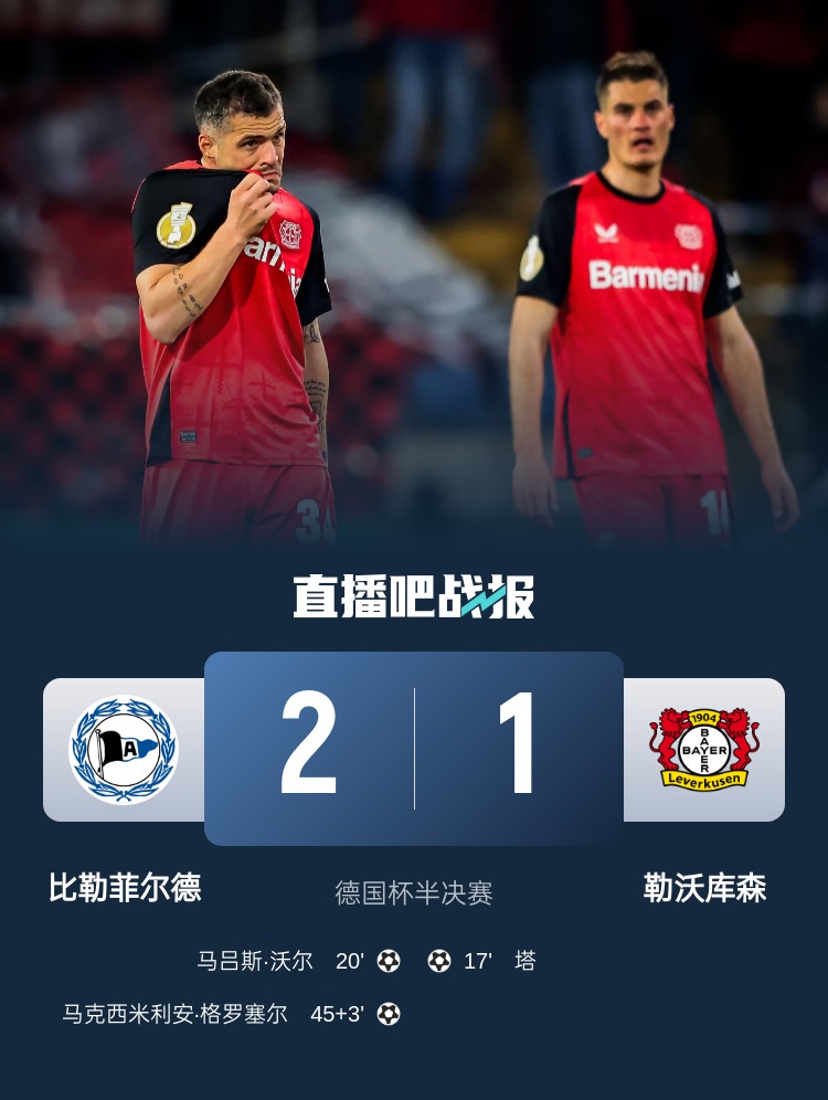 比勒菲爾德是史上第4支晉級德國杯決賽的德丙球隊(duì)，此前3隊(duì)未奪冠